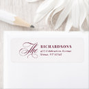 Search for maroon return address labels Simple