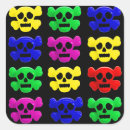 Search for colourful skull stickers Death