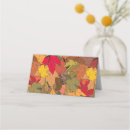 Search for autumn place cards Leaves