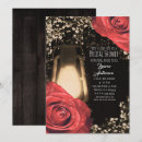 Search for red rose bridal shower invitations Modern