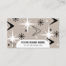 Search for 1950s business cards Mid century modern