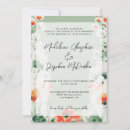 Search for green and orange wedding invitations Couple