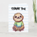 Search for sloth thank you cards Lazy