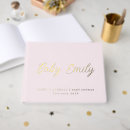 Search for baby shower guest books Blush pink