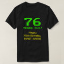 Search for 76 tshirts 76 years old