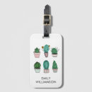 Search for cactus luggage tags Illustration