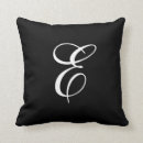 Search for black and white letter cushions Elegant