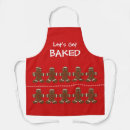 Search for cute gingerbread aprons Red
