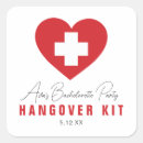 Search for hangover kit stickers Bridal party