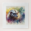 Search for badger puzzles Wildlife