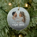 Search for first year married christmas tree decorations Mr and mrs