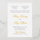 Search for bilingual wedding invitations Gold