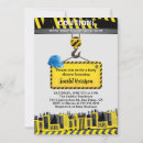Search for baby under construction invitations For kids