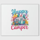 Search for happy camper wrapping paper Cute