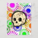 Search for floral skull postcards Pink