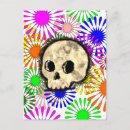 Search for floral skull postcards Flower