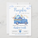 Search for little pumpkin baby boy shower invitations Autumn