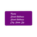Search for plum return address labels Purple