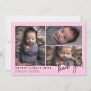 Search for elegant birth announcement cards Photo collage
