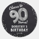 Search for black and silver birthday stickers Modern