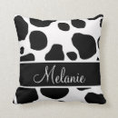 Search for black and white cow print cushions Trendy