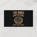 Search for owls business cards Cute owl