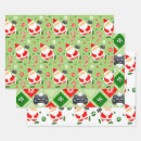 Search for gamer wrapping paper Santa
