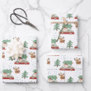 Search for santa claus wrapping paper Christmas trees