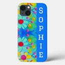 Search for blue flowers iphone cases Colourful