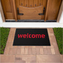 Search for halloween doormats Red