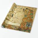 Search for vintage art wrapping paper Gustav klimt