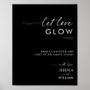 Search for glow sticks sign wedding signs Let love glow