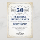 Search for male 50th birthday invitations Surprise birthday party