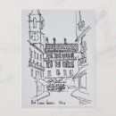 Search for old town street postcards Drawing