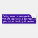 Search for healthy living bumper stickers Fruits