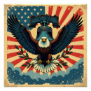 Search for vintage 4th of july posters Bald eagle
