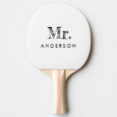 Search for white ping pong paddles Typography