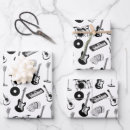 Search for rock band wrapping paper Black and white