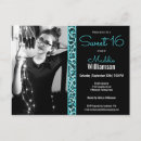 Search for teal leopard invitations Modern