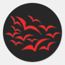 Search for red bats stickers Halloween