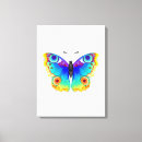 Search for rainbow butterfly canvas prints Colourful