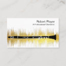 Search for clarinet business cards Musician
