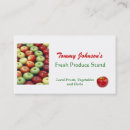 Search for farmers market business cards Produce stand