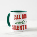 Search for silent night mugs Typography