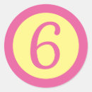 Search for number six stickers Birthday