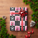 Search for paw print wrapping paper Merry christmas