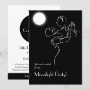 Search for moonlight party invitations Vintage