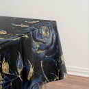 Search for blue and gold tablecloths Black