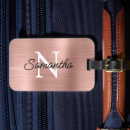 Search for rose gold luggage tags Girly