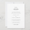 Search for simple monogram wedding invitations Initials